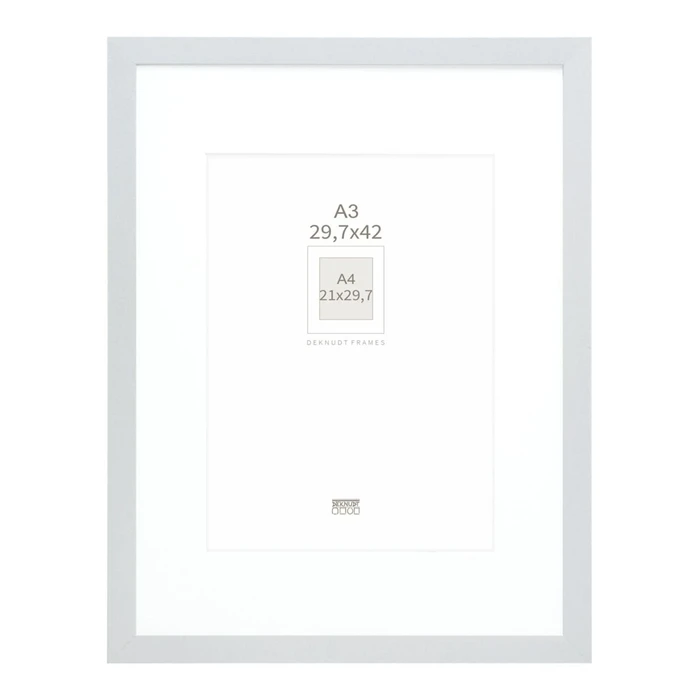 Κορνίζες Τοίχου Deknudt S66KD1 P1 DIN A3 29,7x42 Wood silver with Passepartout
