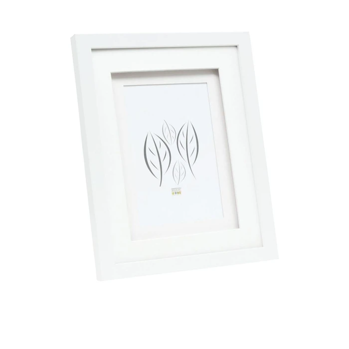 Κορνίζα τοίχου Deknudt S65KK1 white 15x20 Wood double Passepartout