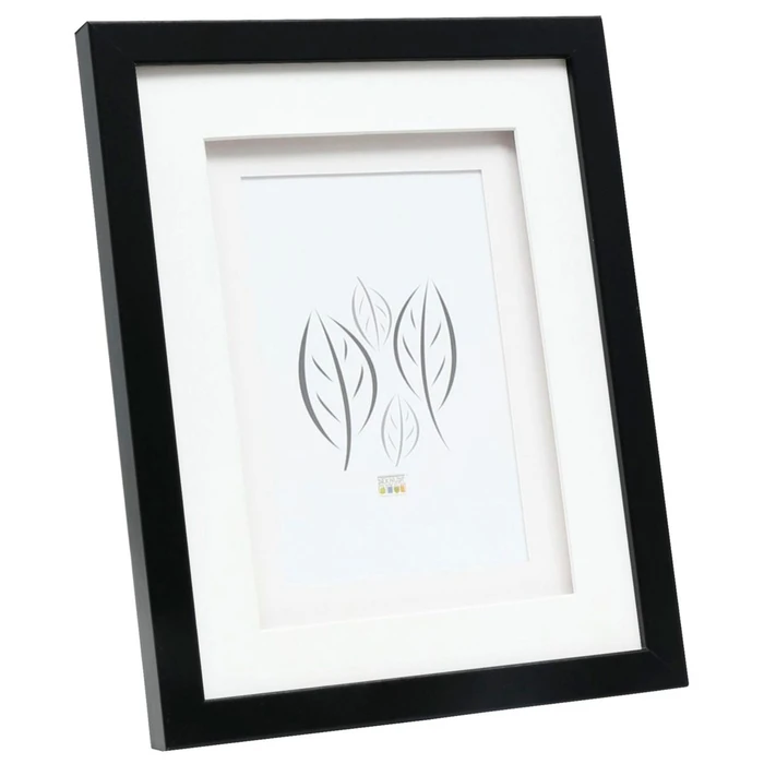 Κορνίζα τοίχου Deknudt S65KK2 black 13x13 Wood double Passepartout