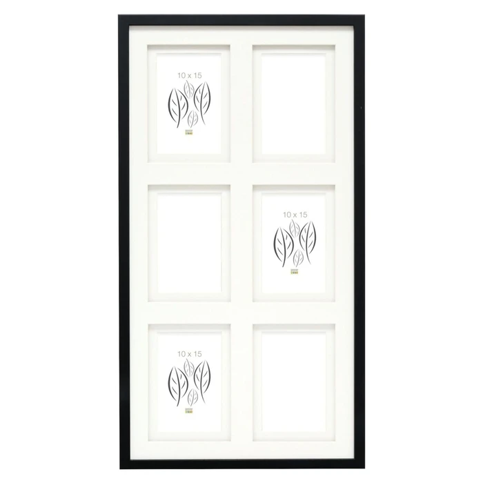 Κορνίζα γκαλερί Deknudt S65KK2 black 6x10x15 Wood Gallery double Passepartout