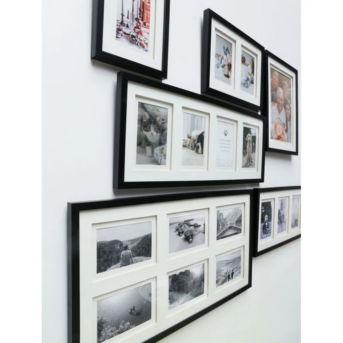 Κορνίζα γκαλερί Deknudt S65KK2 black 6x10x15 Wood Gallery double Passepartout