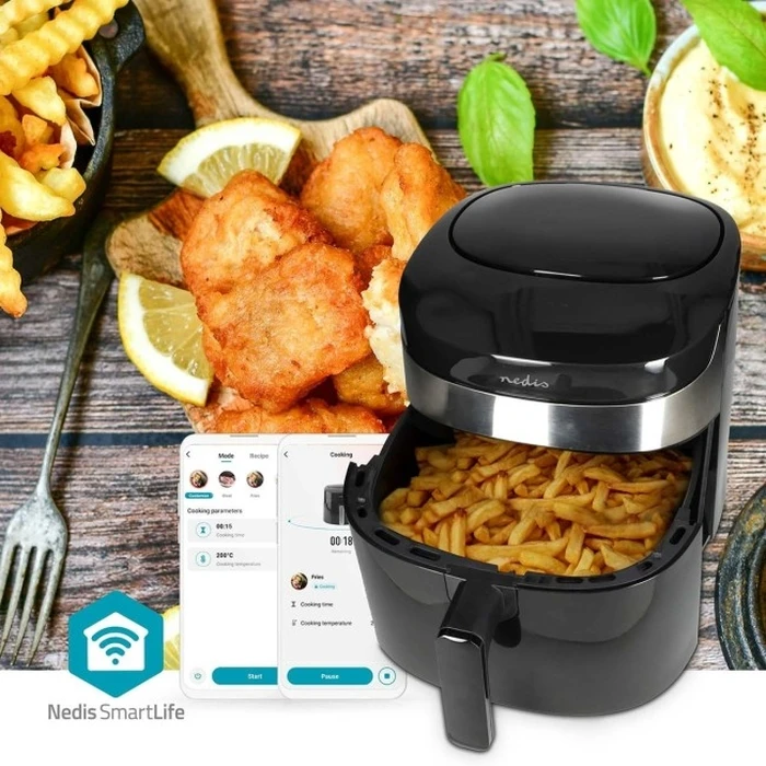 Nedis SmartLife Air Fryer KAAF180BKW 7.2L Wi‑Fi