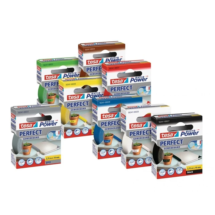 Αυτοκόλλητη Ταινία TESA 2,75m x 19mm extra Power Green Perfekt 56341
