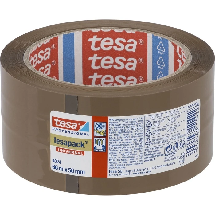 Αυτοκόλλητη Ταινία TESA 66m x 50mm universal brown 04024