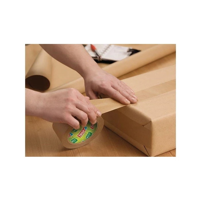 Αυτοκόλλητη Ταινία TESA 50m x 50mm Paper eco brown 57180