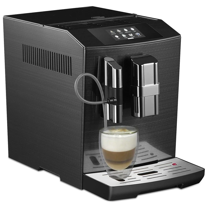 Καφετιέρα Espresso Acopino Modena ONE TOUCH brushed INOX Black