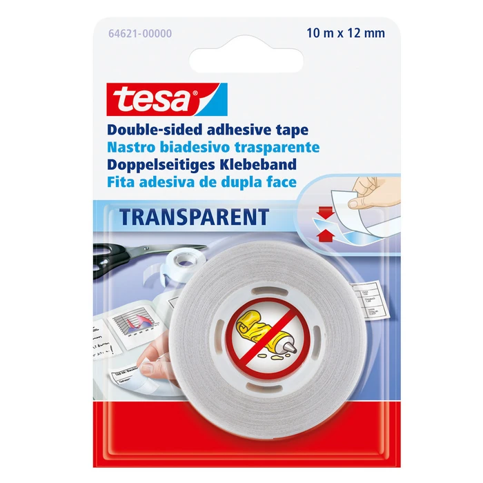 Αυτοκόλλητη Ταινία Διπλής Όψης TESA 10m x 12mm transparent 64621