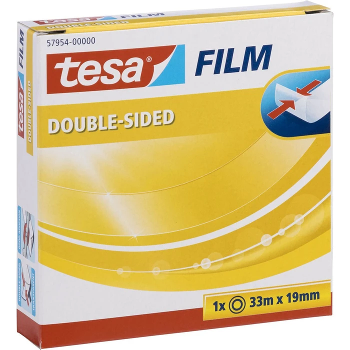 Αυτοκόλλητη Ταινία Διπλής Όψης TESA 33m x 19mm transparent 57954