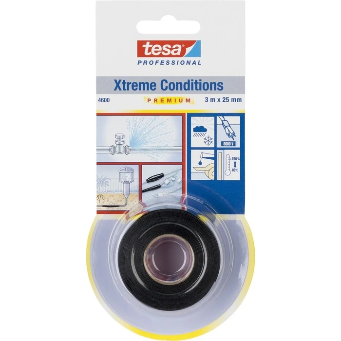 Ταινία TESA Silicone 3m x 25mm Prem. Prof.Xtr.Cond.Black 04600