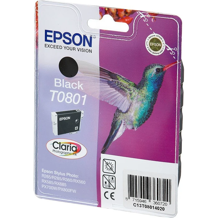 Μελάνι Epson Black T 080 T 0801