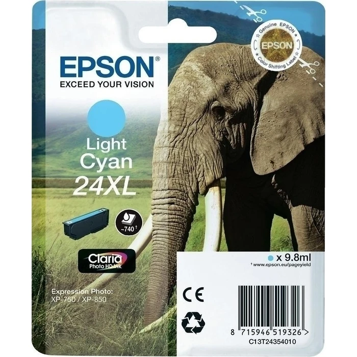 Μελάνι Epson XL light cyan Claria Home HD T 2435