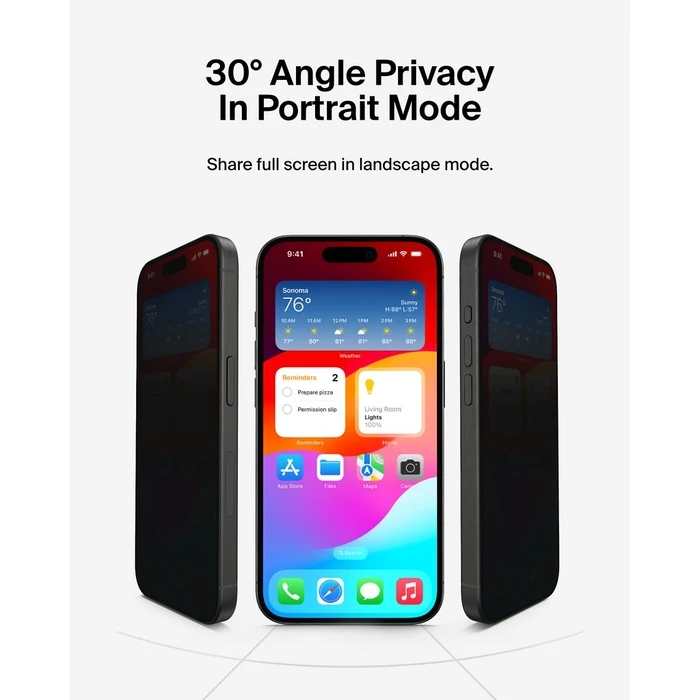 Privacy Filter Belkin ScreenForce InvisiGlassAM 16/15Plus 14 ProMax