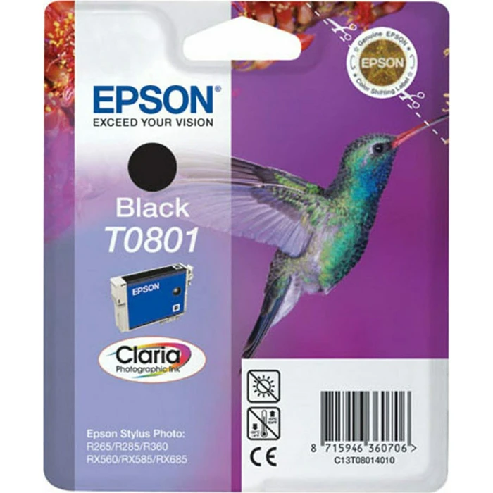 Μελάνι Epson Black T 080 T 0801