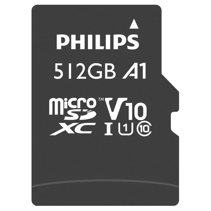 Κάρτα Μνήμης microSDXC 512GB Philips Class 10 UHS-I U1 incl. Adapter