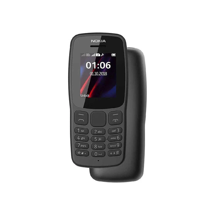 Κινητό Τηλέφωνο Nokia 106 Ta-1114 Ds 4Gb Black (Αγγλικό Μενού)