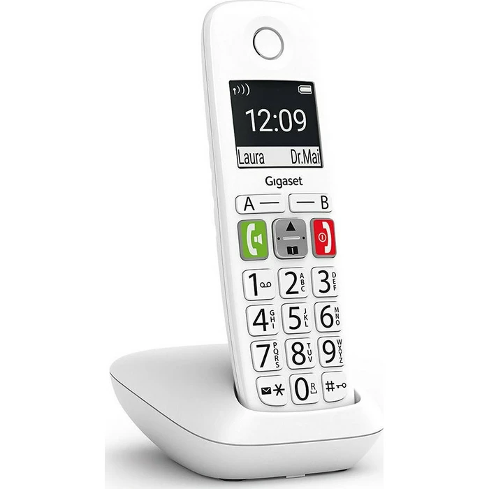 Ασύρματο Τηλέφωνο Gigaset E290 White (S30852-H2901-D202)