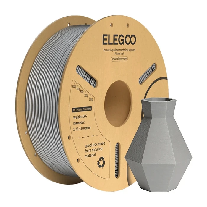 Elegoo PLA+ νήμα για 3D εκτυπωτή 1.75 mm Space Grey - 1 τεμάχιο (Spool)