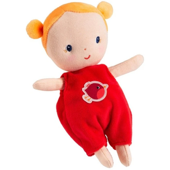 Lilliputiens Agathe Baby in Basket with Outfit and Blanket