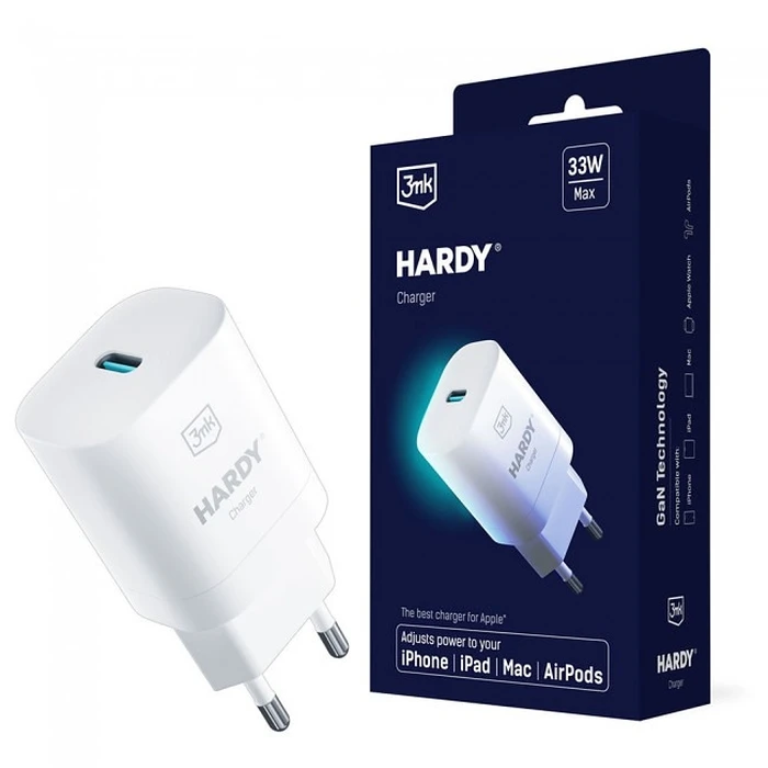 Φορτιστής Πρίζας 3MK Hardy for Apple 33W