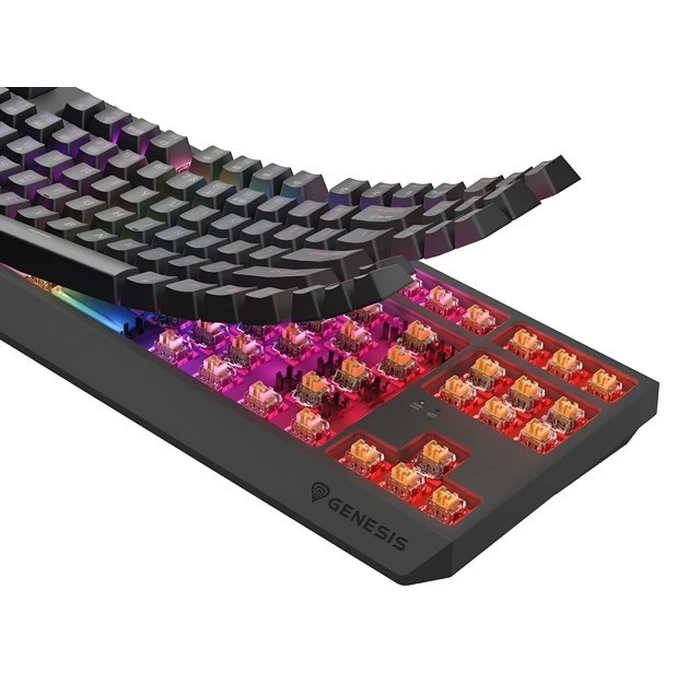 Gaming Πληκτρολόγιο Genesis Thor 230 TKL Wireless Black RGB Outemu Panda