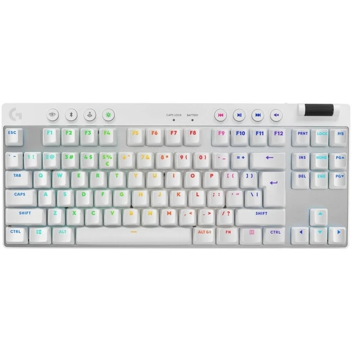 Πληκτρολόγιο Gaming Logitech G Pro X TKL Lightspeed Tactile White
