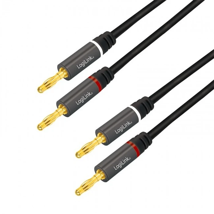 Καλώδιο Ήχου Logilink audio, banana plug 5.0m