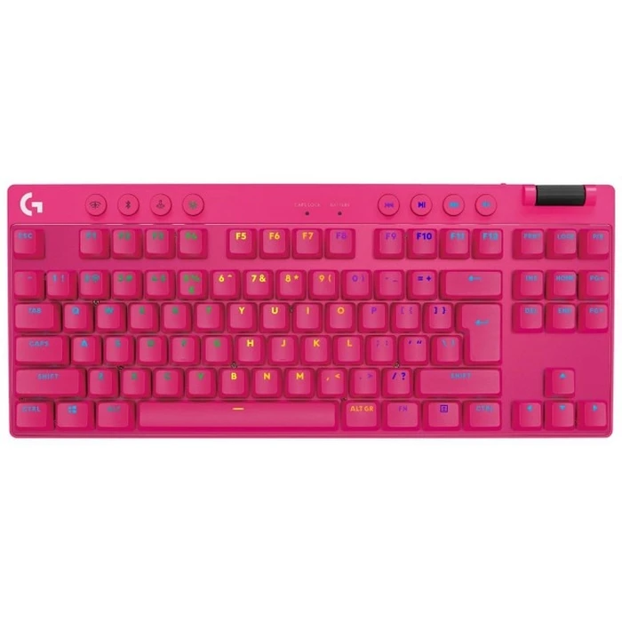 Gaming Πληκτρολόγιο Logitech G Pro X TKL Lightspeed Tactile Magenta