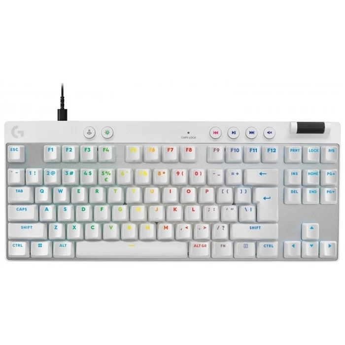 Gaming Πληκτρολόγιο Logitech G Pro X TKL Rapid White