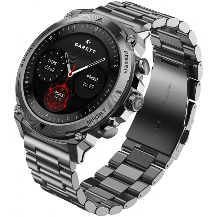 Smartwatch Garett Atom Silver steel