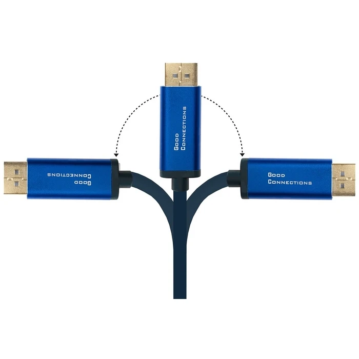 Καλώδιο DP Good Connections SmarFLEX USB-C to DP1.2 Blue 1m