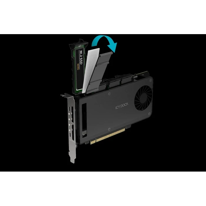 Κάρτα Icy Dock Adapter 4 x M.2 NVMe SSD Mobile Rack Adapter Card