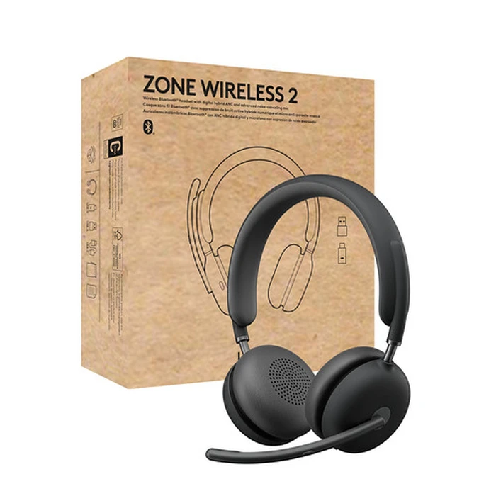 Multimedia Headsets Logitech Zone Wrls 2 Uc