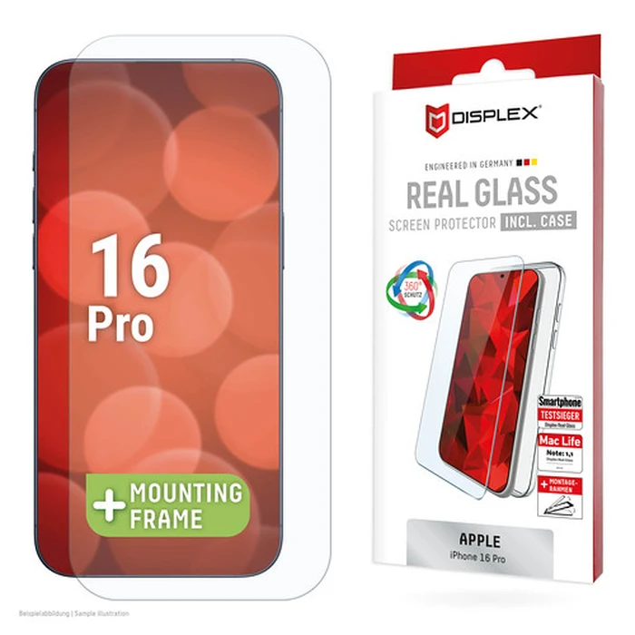 Screen Protector E.V.I Displex Real Glass + Case Iphone 16 PRO
