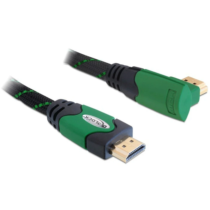 Καλώδιο HDMI Delock Ethernet A -> A M/M 1.00m 90° right