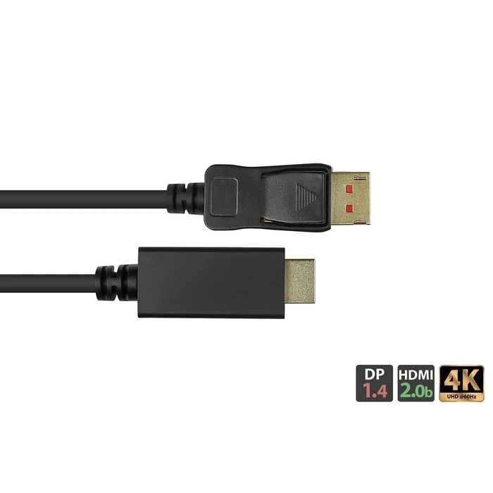 Αντάπτορας DisplayPort Good Connections DP1.4-pcs.-DisplayPort2.0-pcs. Black 1m