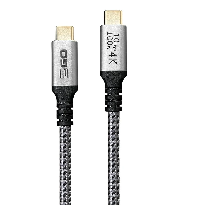 Φορτιστής Πρίζας 2GO quick charging USB-C 100W 10Gbps Thunderbolt 2m