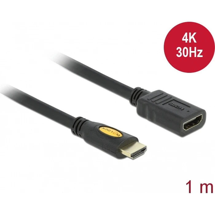 Καλώδιο HDMI Delock Verl. Ethernet A -> A St/Bu 1.00m 4K