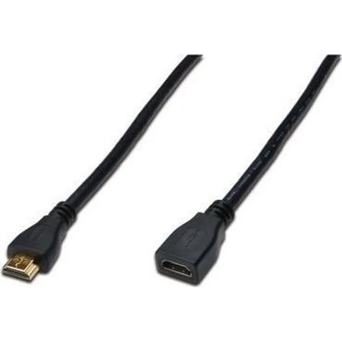 Καλώδιο HDMI Digitus extension m. Ethernet 4K 5m Black