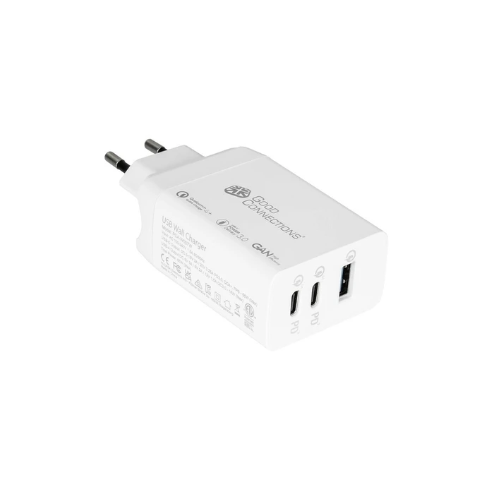 Φορτιστής Πρίζας Good Connections USB-Fast Charger 65W with GaN, 3-Port