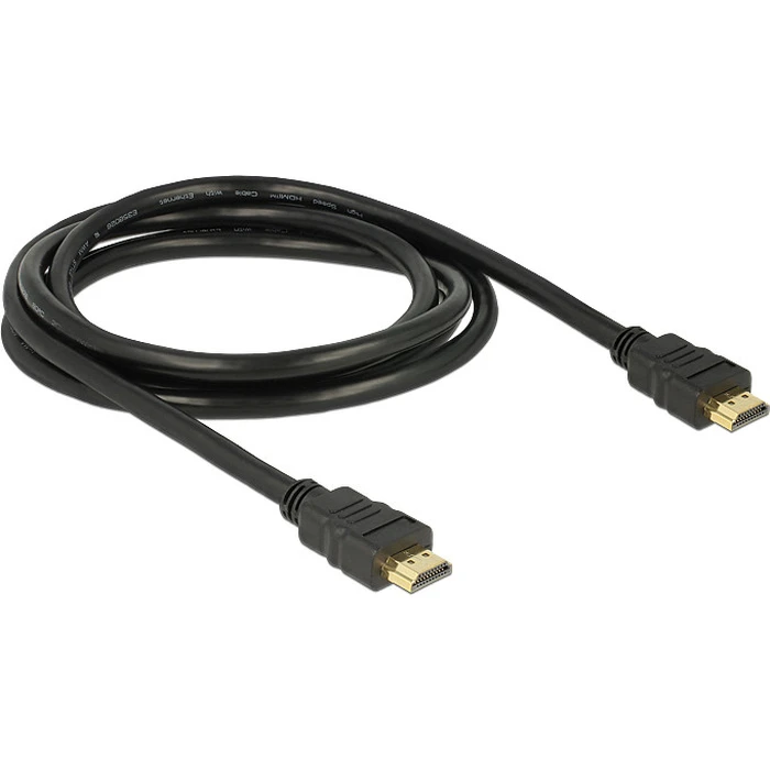 Καλώδιο HDMI Delock Ethernet A -> A M/M 2,00m 4K Gold