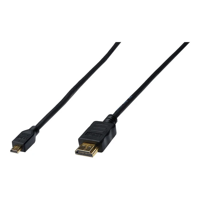 Καλώδιο HDMI Digitus High Speed with Ethernet connection 1m, sw