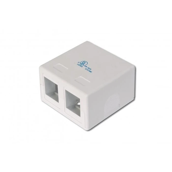 Αξεσουάρ Δικτύου Digitus Housing for Keystone 2xKeystone, White