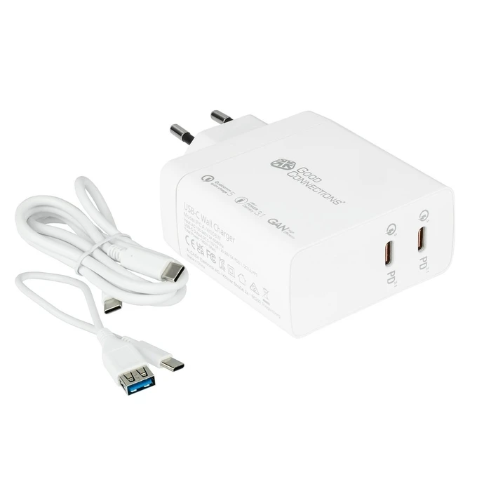 Φορτιστής Πρίζας Good Connections USB-Fast Charger 140W with GaN, 2-Port