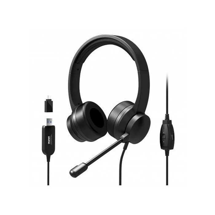 Multimedia Ακουστικά Ασύρματα Port HEADSET COMFORT OFFICE USB + MIC