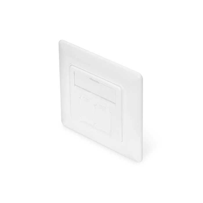 Αξεσουάρ Δικτύου Digitus Keystone Frontplatte for Keystone Module 80x80 White