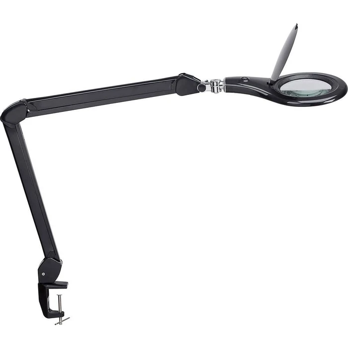 Λάμπα Μεγεθυντικός Maul LED magnifying lamp Makro with clamp Black