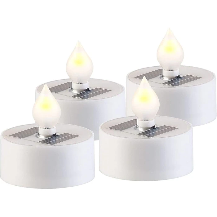Διακοσμητικό Φωτιστικό Realpower LED- Solar tealight STL-4, 4 pieces