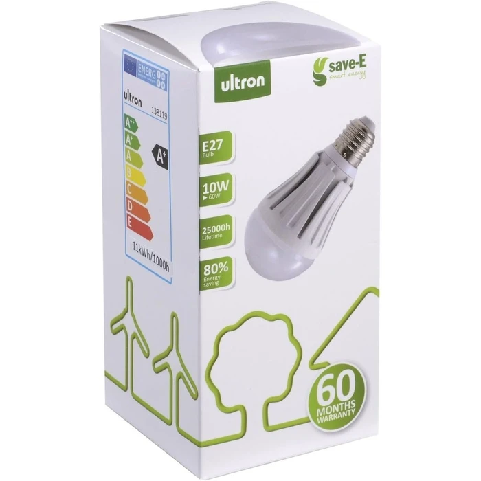 Λάμπα LED Ultron LED save-E E27 10 Watt 3000K, 810lm, dimmable