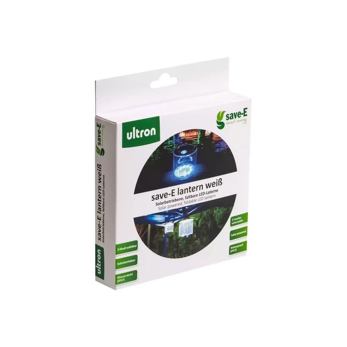 Φαναράκι Ultron LED lantern save-E white solar IPX7