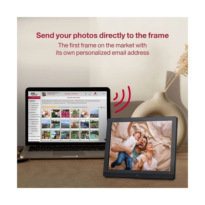 Ψηφιακή Κορνίζα Pixstar Digitaler Bilderrahmen 15" /1xUSB/Black